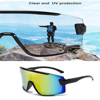 

Oversized Exaggerated oчки Glasses Visor Wrap Shield Large Mirror Sun Glasses Half Face Integrated Glasses Shield Protector