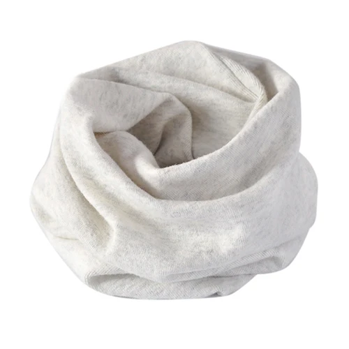 Light Gray Модная зимняя теплая детская одежда для мальчиков и девочек воротник Детский шарф с круглым вырезом шарфы D08C - Цвет: Light Gray