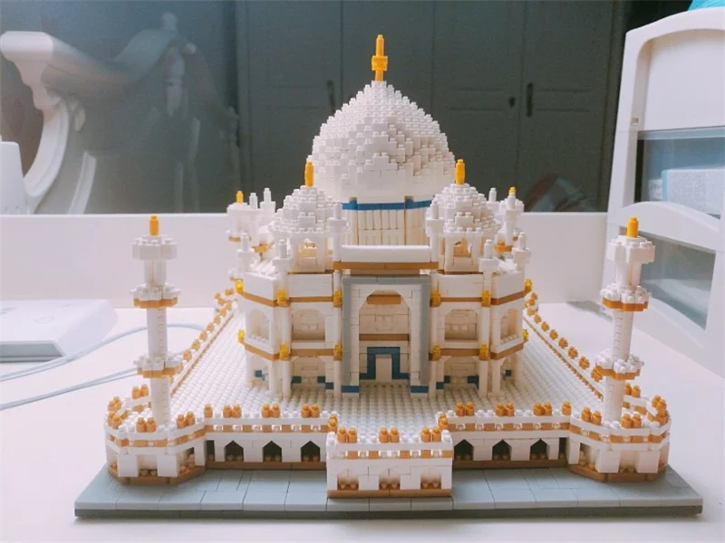 Популярный классический мир архитектурная модель Taj Mahal строительные блоки игрушка обучающая модель кирпич детская игрушка Рождественский подарок на день рождения
