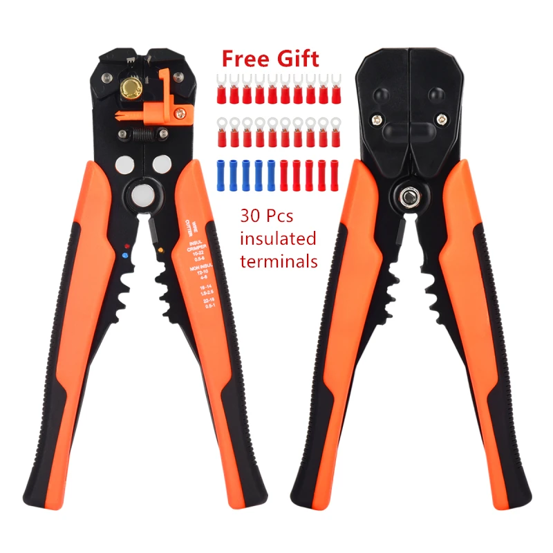 

5-in-1 Automatic Terminals Crimpper Wire Stripper Cable Cutter Multitool Wire Stripping Tools Crimping Pliers Cable Crimper