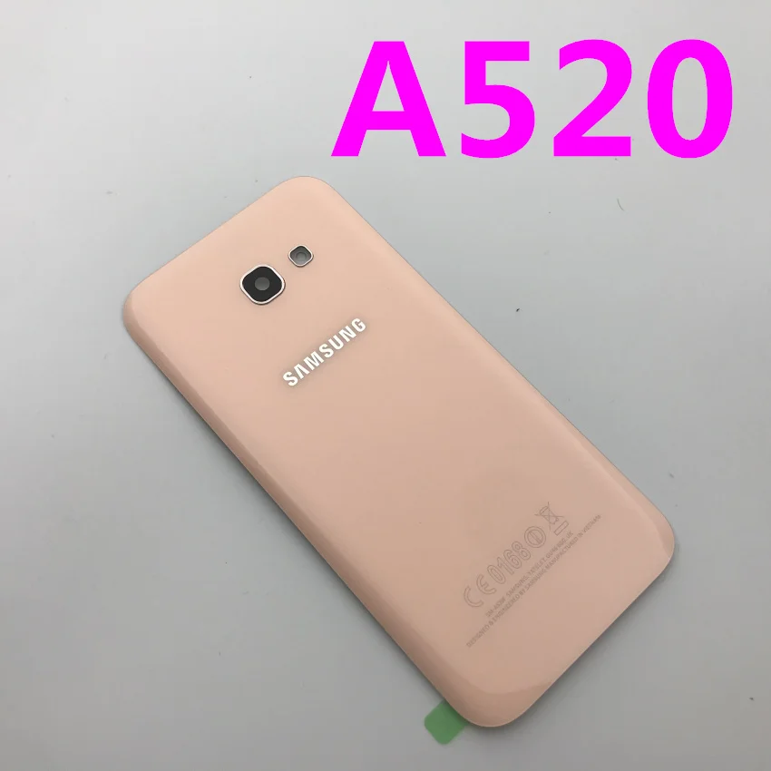 Samsung Galaxy A3/A5/A7 Задняя стеклянная крышка батарейного отсека Корпус A320 A520 A720 Крышка батарейного отсека - Цвет: A520 pink