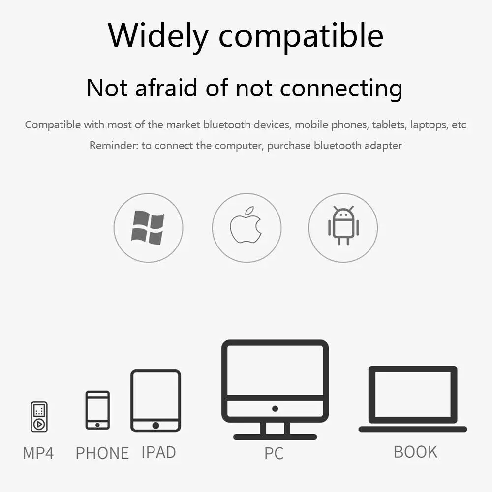 5,0 Bluetooth 9D стерео бизнес Bluetooth гарнитура громкой связи беспроводные наушники для водителя спорта спортзала