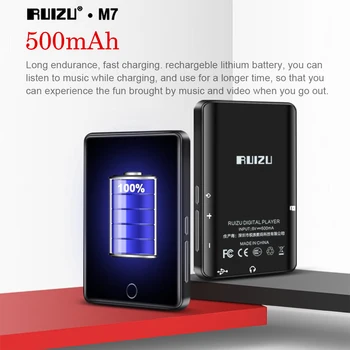 

RUIZU M7 MP3 Player 2.8" Full Touch Screen Portable Mini HiFi Music Player FM Radio E-book Pedometer Video Player