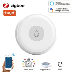 In Stock Tuya ZigBee Water Sensor IP66 Leak Detector Flood Water Leakage Alarm Support Zigbee Gateway Smartthings Smart Life APP