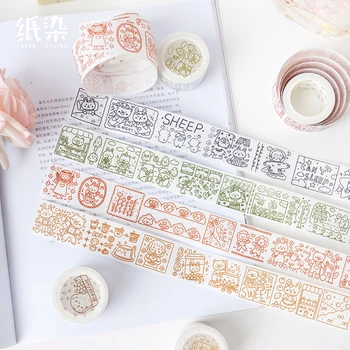 

1Pcs / diy Diary Washi Tape Cute Decorative Adhesive Tape Masking Tape For Stickers Scrapbooking DIY Stationery Tape