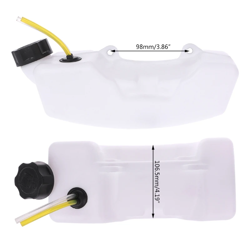 

43CC 40-5 Brush Cutter Grass Trimmer Gas Fuel Tank Assembly Bevel Cap With Neck