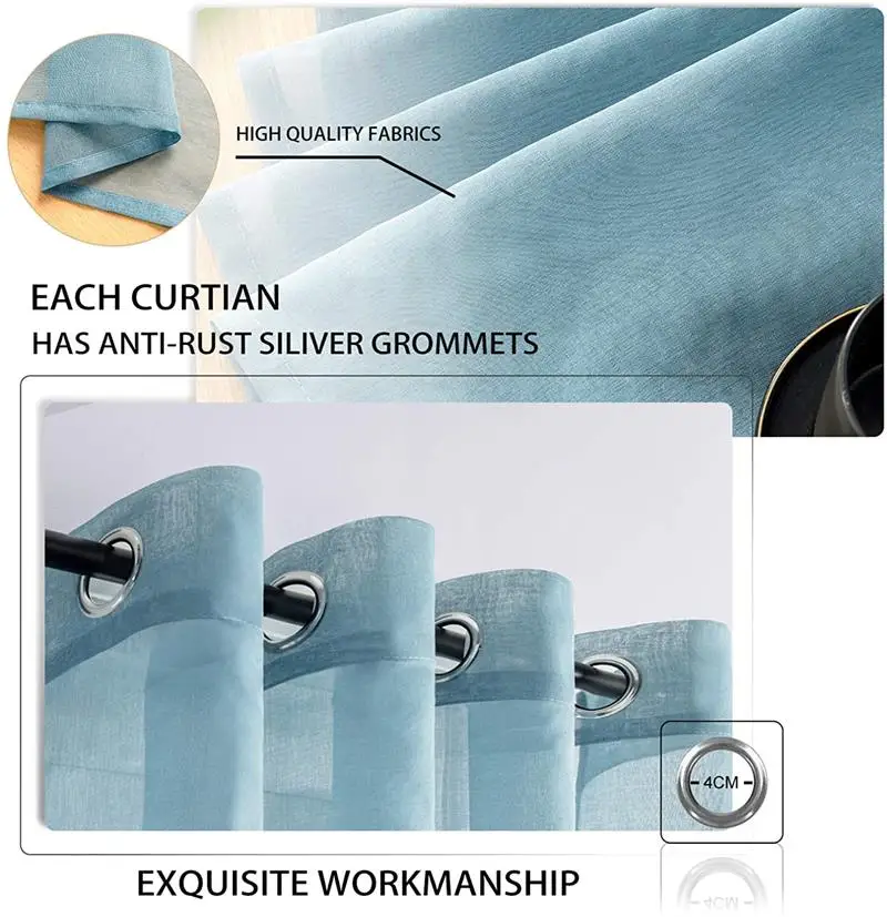Tulle Curtains for Living Room Solid Color Modern Window Voile Curtains for Bedroom Kitchen Window Blinds Home Decoration Tulle Tulle Curtains for Living Room Solid Color Modern Window Voile Curtains for Bedroom Kitchen Window Blinds Home Decoration Tulle