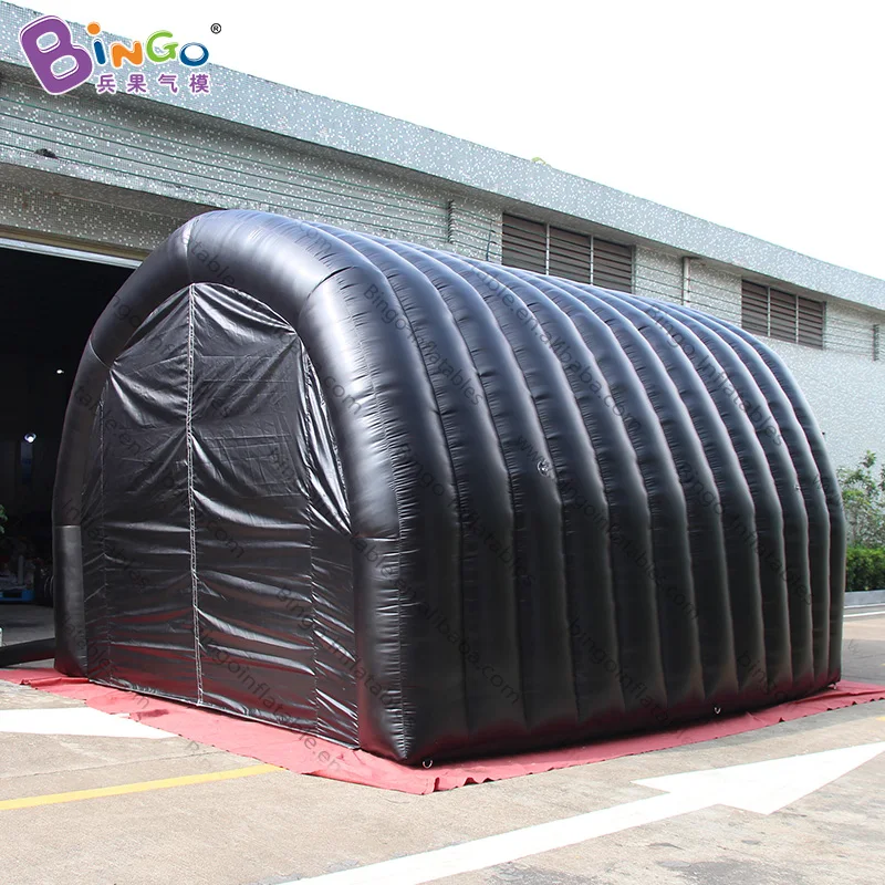 Free Shipping 5x4.5x3.5 Meters Black Football Race Inflatable Tunnel Tent With Customized Logo Printing For Sale - BG-T0140 3
