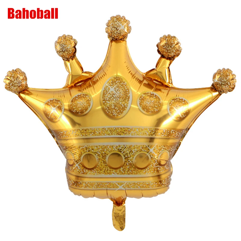 

1pc Large Size Gold Crown Foil Balloons Prince Princess Baby Shower First Birthday Bachelorette Party Decorations Photo Props