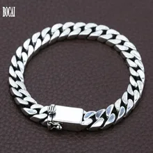 S925 Серебряные модные украшения для влюбленных, тайский серебряный браслет для мужчин с японским цветком вишни, новые серебряные цепочки, мужские браслеты