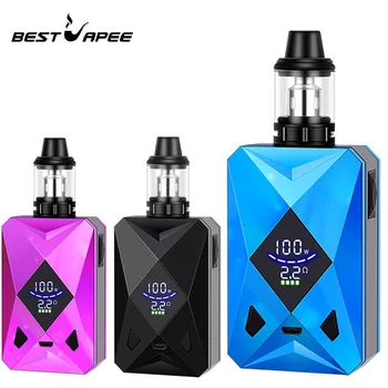 

2019 Huge Smoking 100w electronic cigarette 2600mah Box Mod Kit Vaporizer with 4ML airflow Atomizer 0.3ohm ohm hookah smoking