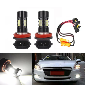 

2x High Bright White Canbus 9006 HB4 LED Fog Light Bulbs No Error For Volkswagen Golf 6 MK6 Scirocco T5 Transporter