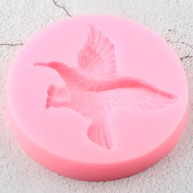 3D Птицы силиконовые формы Орел смолы Глиняное мыло формы для помадки торта украшения инструменты украшения для кексов конфеты шоколадная мастика плесень