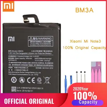

Original Phone Battery for Mi Note 3 Battery Xiaomi Note3 BM3A Replacement Batteries Xiomi bateria for MiNote 3