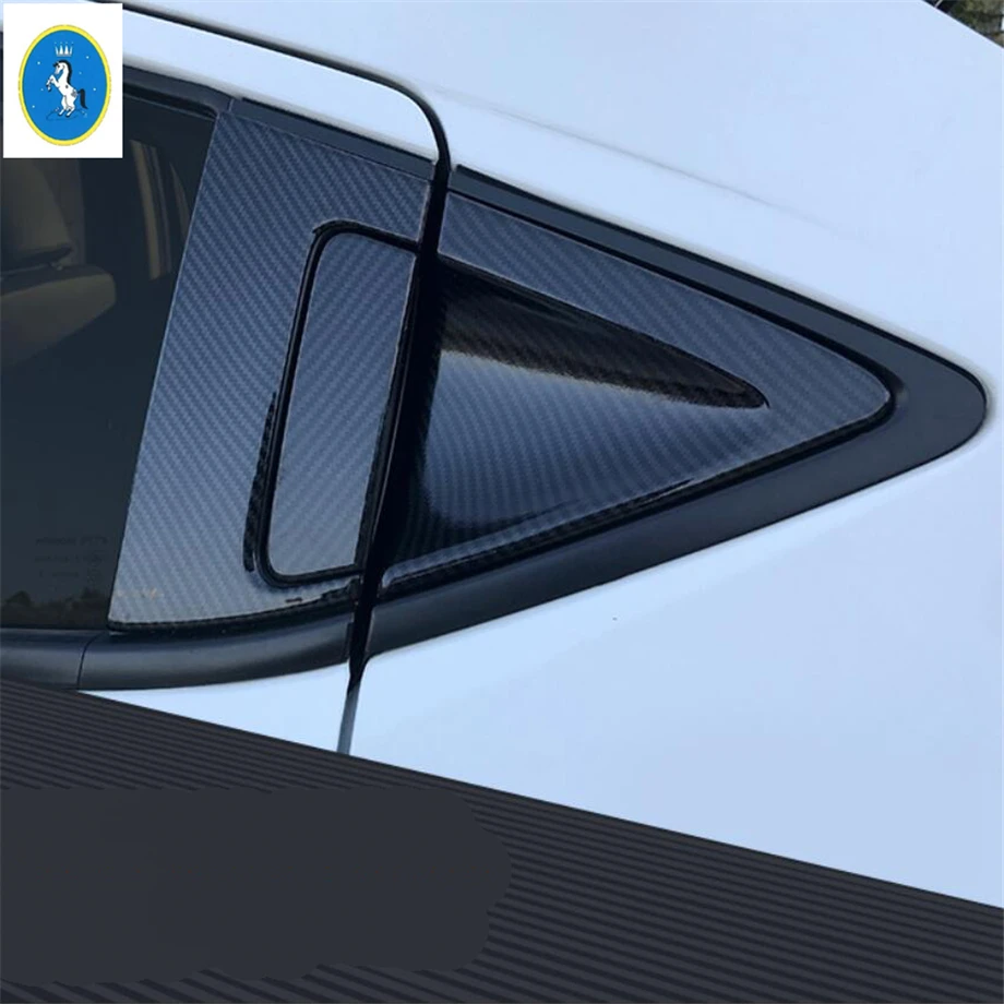 Yimaautotrim авто аксессуар для заднего стекла Дверная ручка чаша крышка отделка Подходит для Honda HRV HR-V Vezel- ABS углеродное волокно