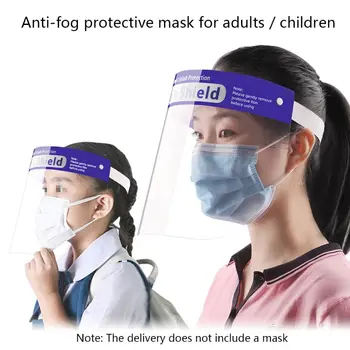 

Transparent Protective Mask Double-sided Anti-Fog Full Face Shield for Adult Kid