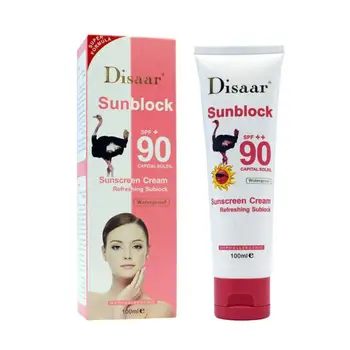 

2020 New Arrival Snail Sunscreen Cream 100ml,Protection Face Cream Disaar Sunblock 90++ Protective Cream Pigmentation Spf TSLM1
