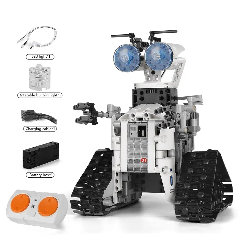 Technical Remote Control Intelligent Robot Creative RC Electric 438PCS Building Blocks Bricks Toys For Children Kids Toy | Игрушки и