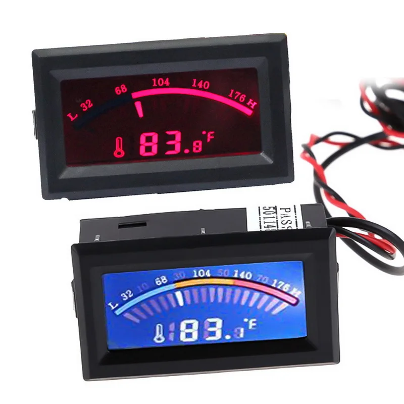 Цифровой ЖК термометр с указателем температуры воды в автомобиле датчик C/F для