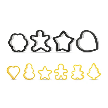 

Silicone Cake Baking Mold Christmas Kitchen Dining Bar Stainless Steel Decorating Baking Mold Pasticceria Home Bakeware DB60BM