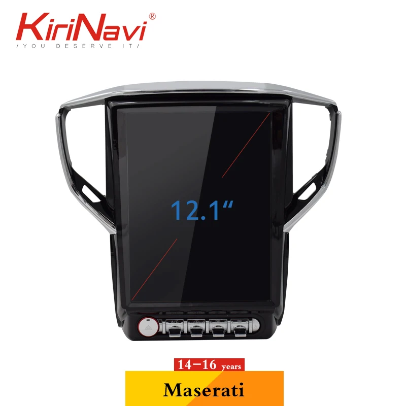 KiriNavi 12 1 &quotвертикальный экран Tesla стиль Din Android 9 0 автомобильное радио для Maserati Ghibli