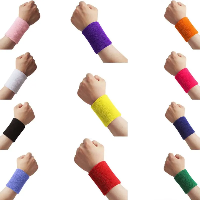 

2019 Sports Gym Sweatband Fitness Running Outdoor multifunctional Cotton Mix AOLIKES Wrist Band