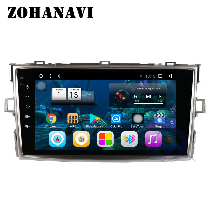 ZOHANAVI Восьмиядерный Android автомобильный Радио для Toyota Verso EZ 2007 2008 2009 2016