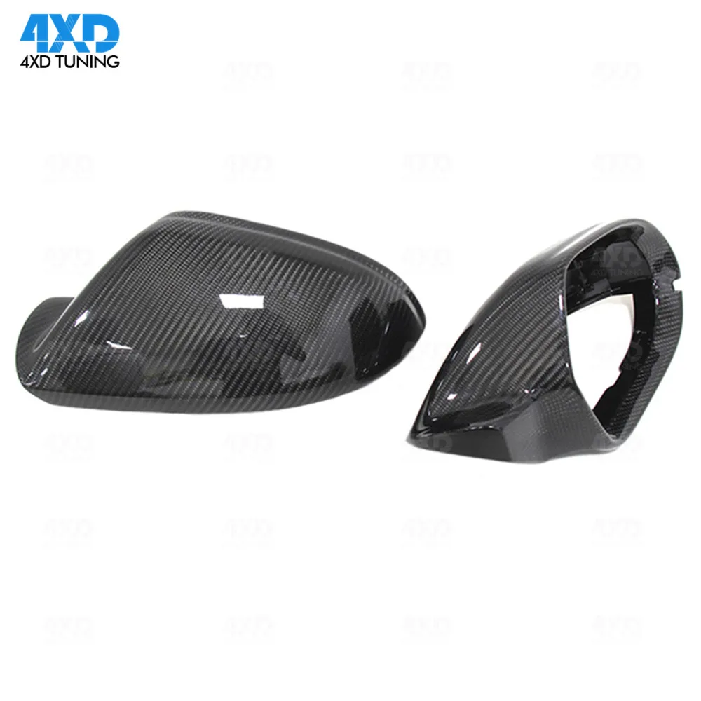 A6 C7 Carbon Fiber Mirror Cover For Audi RS6 S6 Side Rear View mirror case with& without lane assist 2012 -
