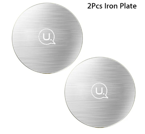 Only Iron 2pcs USAMS Magnetic Car Phone Holder for iPhone Samsung Xiaomi Magnet holder Air Vent Mount Cell Phone holder in car Supports stand - Цвет: Only Iron 2pcs