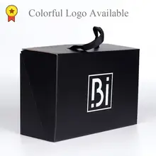 10 шт коробки для обуви упаковка на заказ Печать логотипа крафт-бумажная коробка с лентой большая подарочная коробка большие коробки для одежды