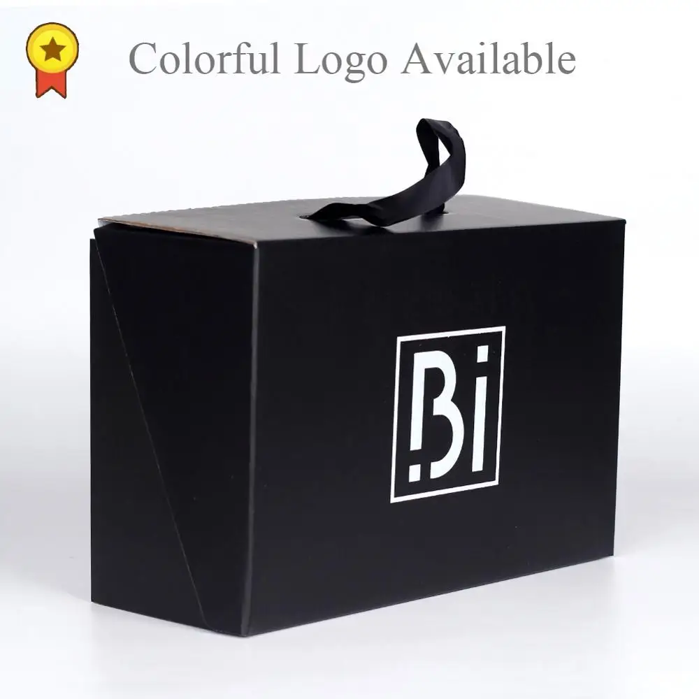 

Wholesale 10pcs Shoe Boxes Packaging Custom Printing Logo Kraft Paper Box With Ribbon Big Gift Box Large Clothing Boxes