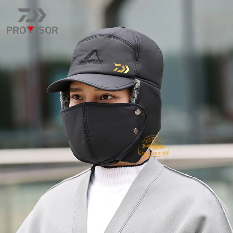 Face Windproof Fishing Hat Ski Cap 