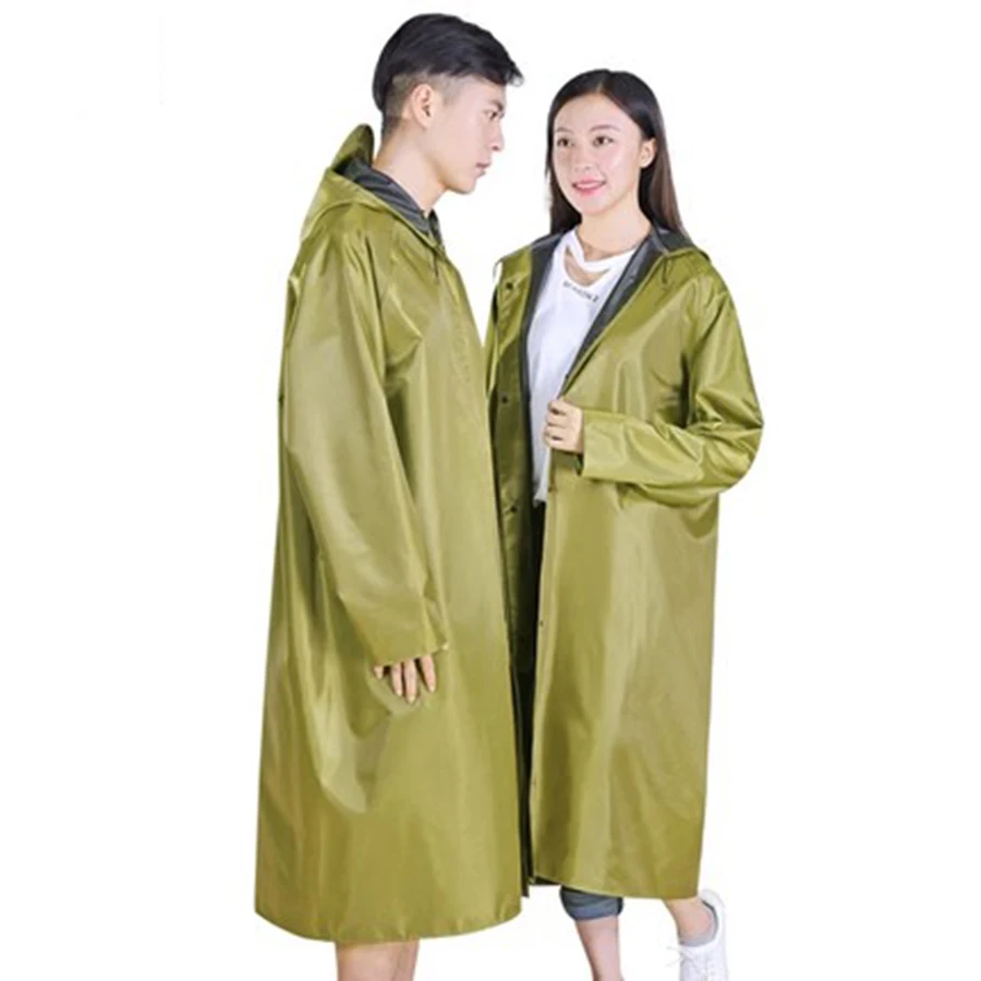 

Long Raincoat Women Plus Size Rain Poncho Outdoor Waterproof Rain Cover Coat Man Ladies Raincoats With Hood Overalls LZG105