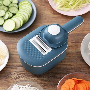 

Multi-function Potato Carrot Cucumber Mandoline Slicer Cutter Grater Shredders with Strainer/Kitchen Fruit and Vegetable Tools