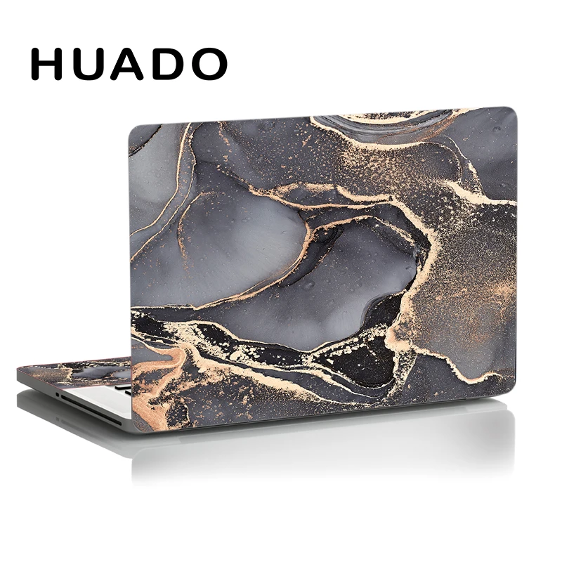 Marble and Gold with Logo  Custom laptop case, Marble macbook