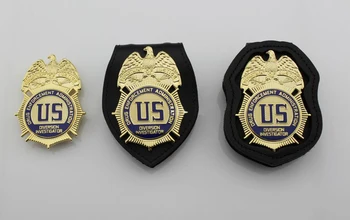 

Classic DRUG ENFORCEMENT ADMINISTRATION DIVERSION INVESTIGATOR, Replica Movie Prop Pin Badge