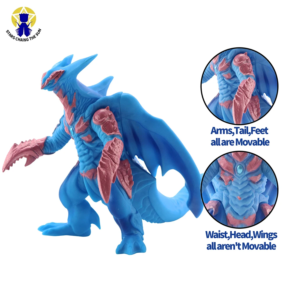 

16cm Big Kaiju Anime Action Figures Mech Skeleton Dinosaur Figure PVC Figure Toy Brinquedos For Boy Gift Model Collection