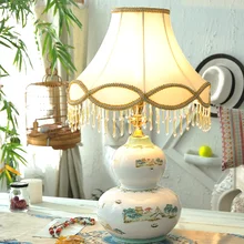 Moder ручная беседка с узором, Керамическая Настольная лампа, Абажуры для гостиной, домашний декор, лампы, настольная тыква, лампа для спальни, светильник