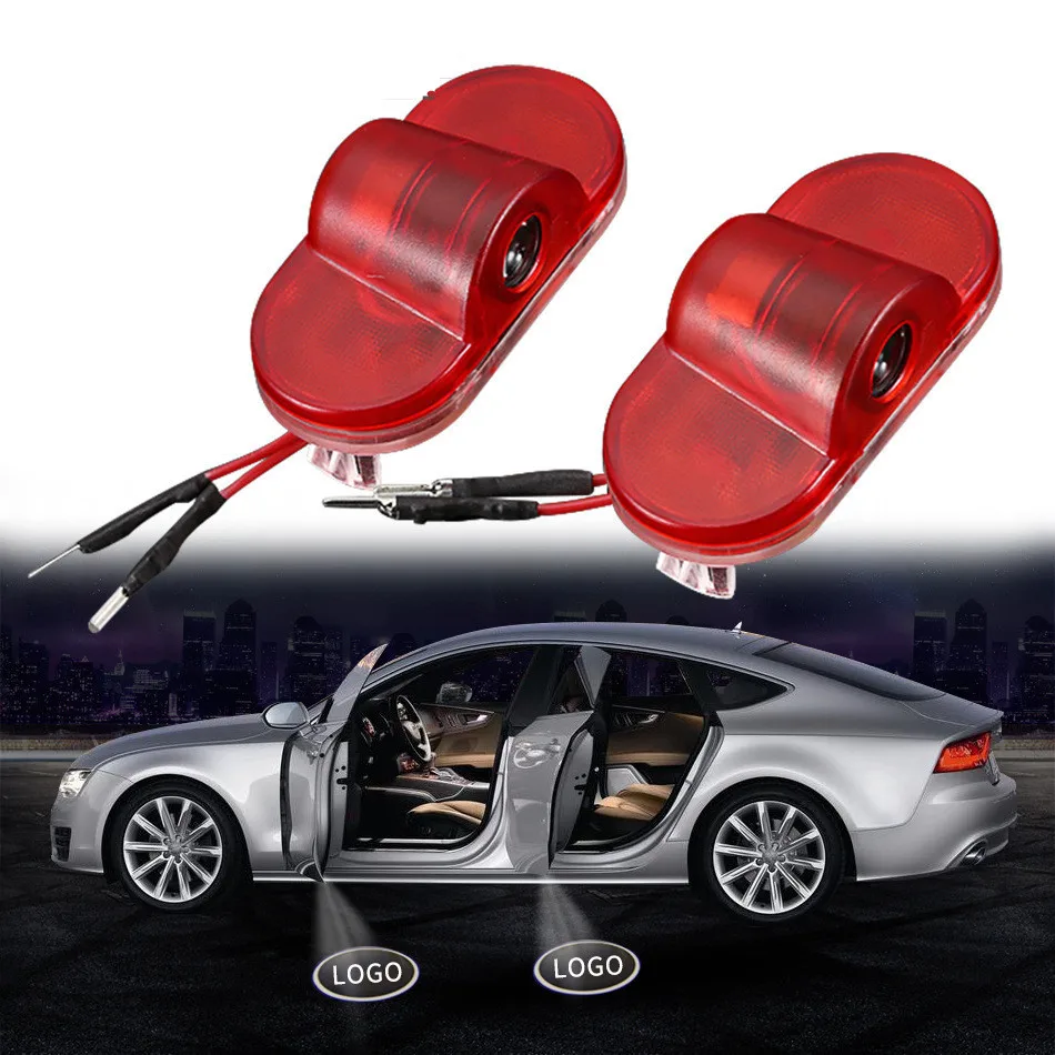 2 шт. светодиодный Автомобильный Дверной фонарь для VW Golf/Touran/Caddy/Beetle/Bora