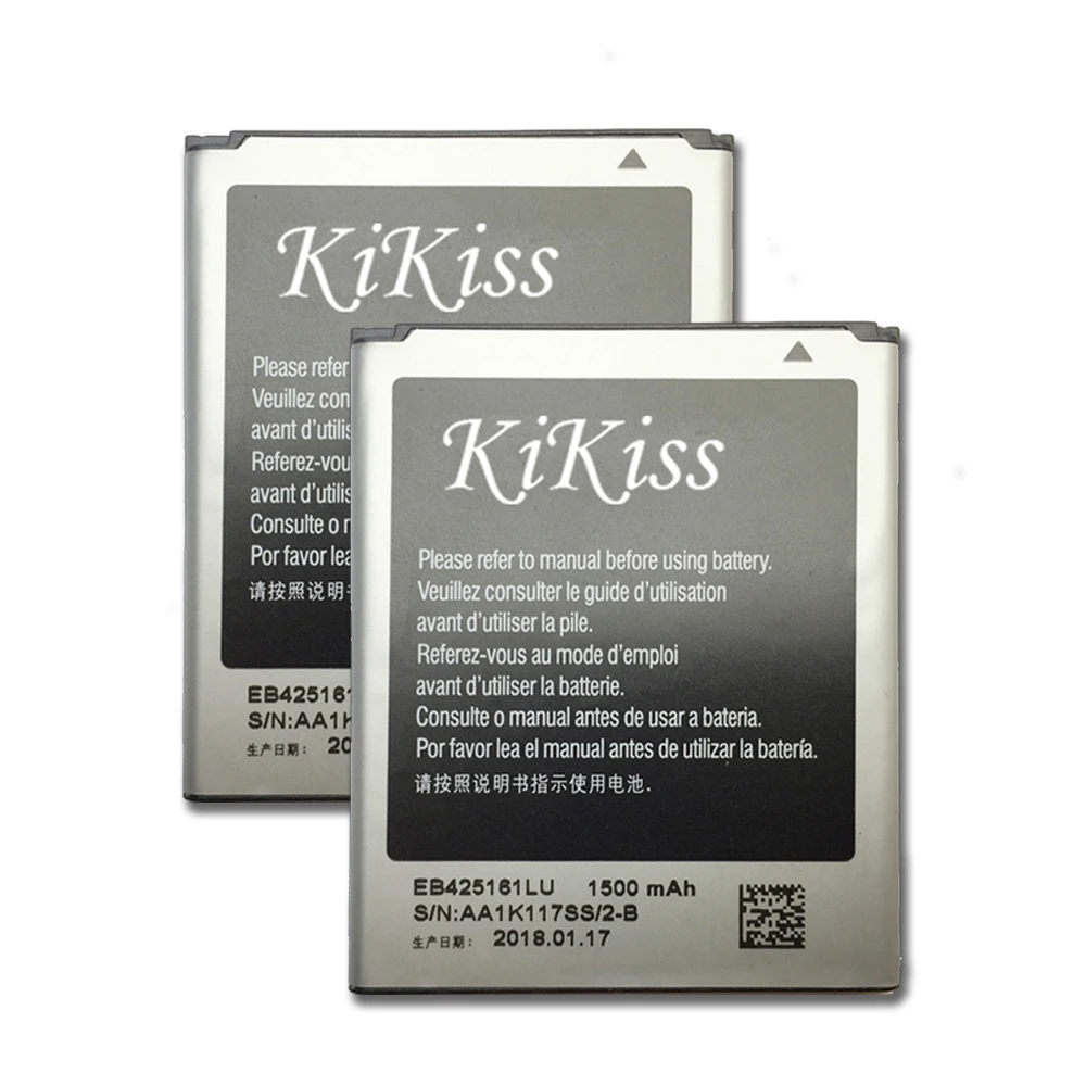 Новый аккумулятор EB425161LU 2018 1500 мАч для Samsung Galaxy S3 Mini S3Mini I8190 I8160 S7562 S7580 Ace 2 Trend S