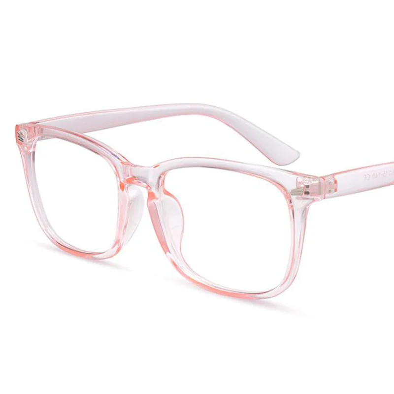 Transparent Pink RBENN синий свет блокировка очки Квадратные очки ботаника Рамка Анти Blue Ray компьютерные игровые очки UV400 - Цвет оправы: Transparent Pink
