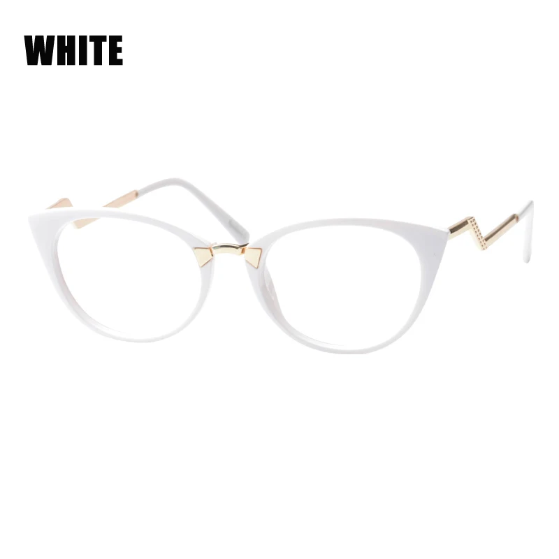 SOOLALA Cateye, мужские и женские очки для чтения, уникальные очки кошачий глаз для дальнозоркости, очки для чтения дальнозоркости+ 0,5 0,75 1,0 до 4,0 - Цвет оправы: White