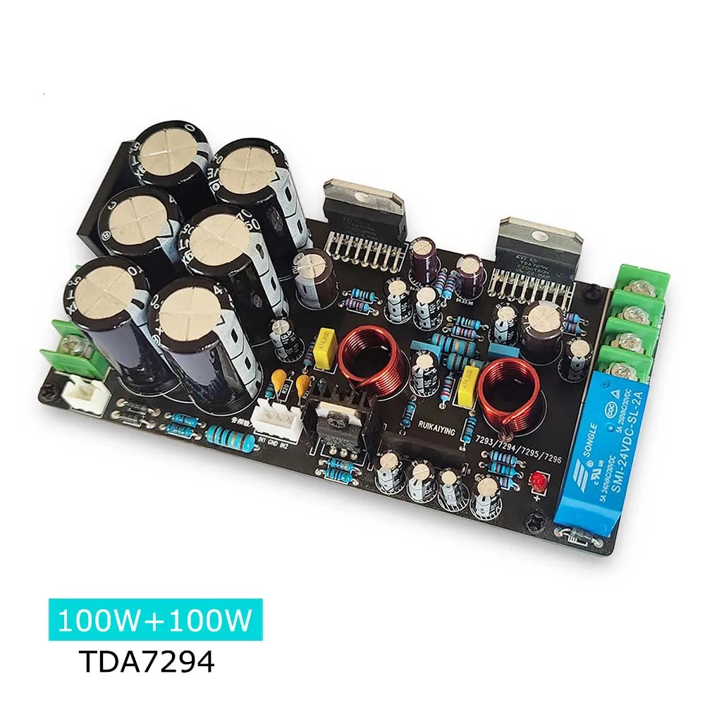 200W TDA7293 TDA7294 Power Amplifier Board Kit Dual-channel with Protection HIFI Pure 100W*2 DIY | Электроника