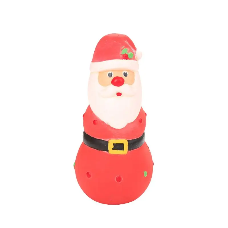 Santa Claus Новые латексные игрушки для домашних собак, Рождественская елка, Санта Клаус, стильная игрушка для собак - Цвет: Santa Claus