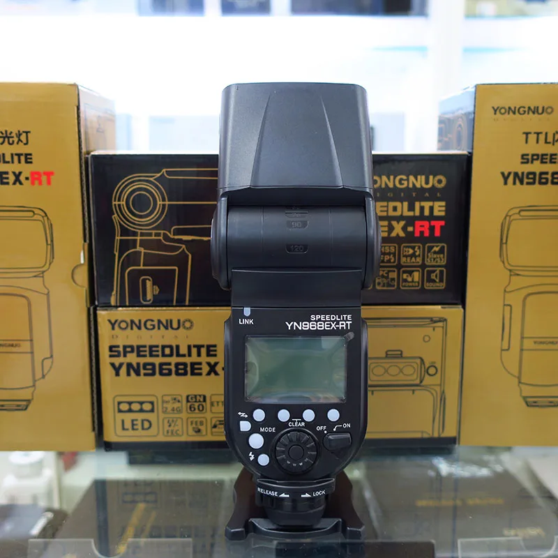 Светодиодная лампа для видеосъемки YONGNUO YN968EX-RT ttl Беспроводной Вспышка Speedlite с светодиодный свет совместим с YN-E3-RT \ YN600EX-RT для Canon 600EX-RT \ ST-E3-RT