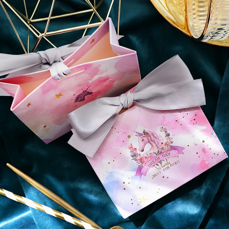 20 шт./лот, Новые креативные бумажные коробки для шоколада, коробка для конфет, свадебные сувениры, Подарочная коробка, спасибо, коробка для печенья, посылка вечерние принадлежности - Цвет: Unicon