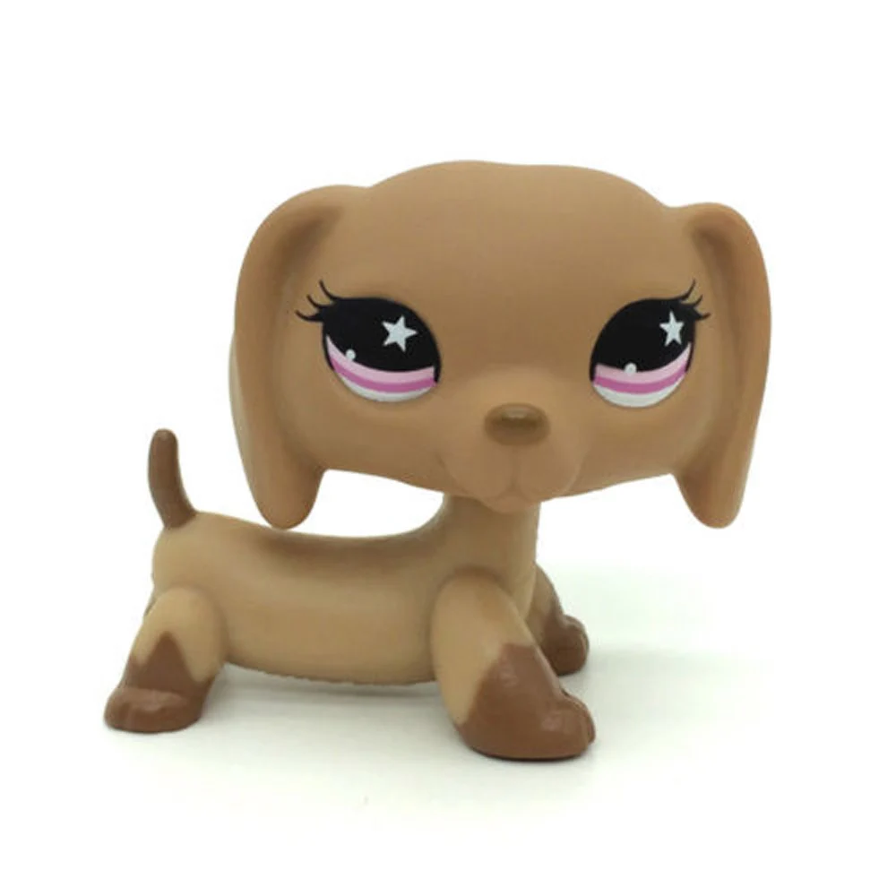 LPS редкая маленькая кошка из зоомагазина игрушки Собака Такса #932 загар щенок с