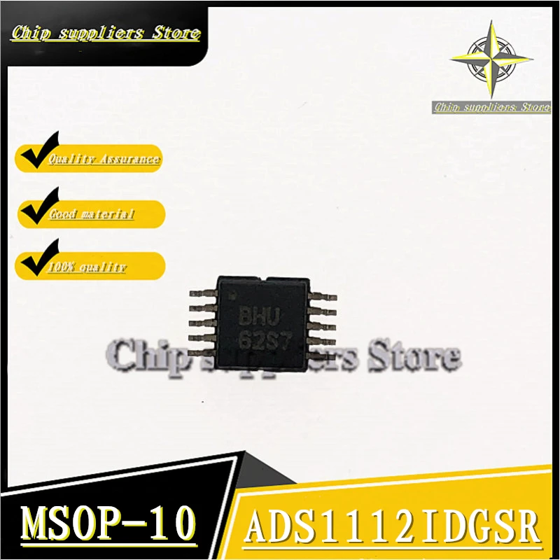 10 шт. // ADS1112IDGSR MSOP-10 BHU цифро-аналоговый преобразователь Nwe тонкие материалы 100%