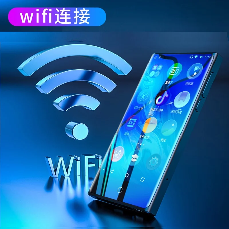 Mp3 плеер Android Wifi Ruizu M15 Bluetooth 5 0 сенсорный экран 3 дюйма 8 ГБ музыкальный с динамиком FM