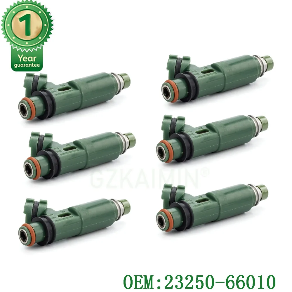 

SET 6 x Fuel injectors NOZZLE INJECTION For Toyota Land Cruiser FZJ7# 70 FZJ10# 100 105 OEM 23250-66010 2320966010 23209-66010